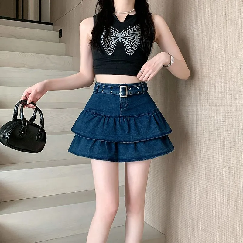 GOSO Denim Short Skirts Women's-7