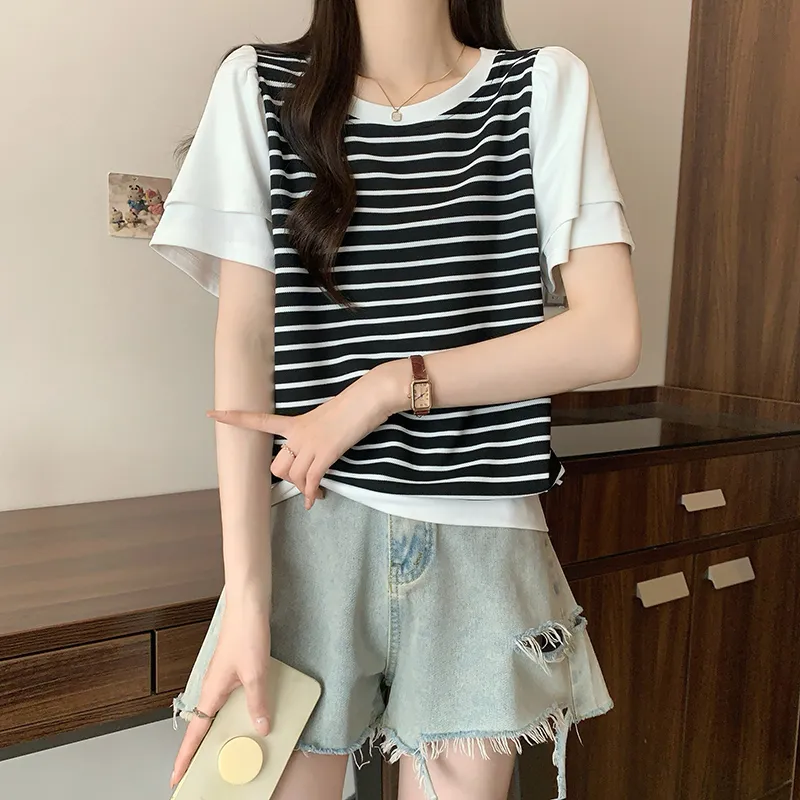 GOSO Ruffle Sleeve T Shirt Women's-4