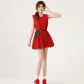 Red Skirt+Belt