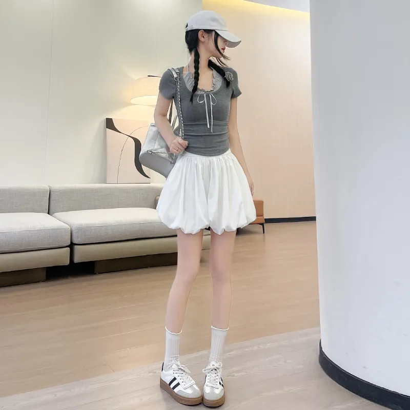 JECCI FIVE Casual Short Skirts Women's-1