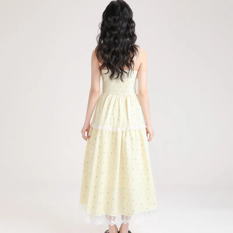 JECCI FIVE Slip Dresses Women's Light Yellow-4