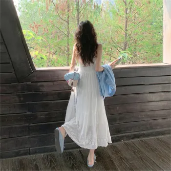 JECCI FIVE Slip Dress Women's White