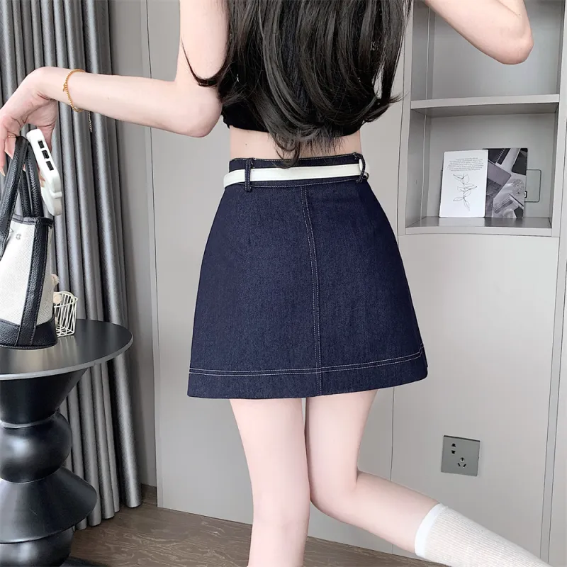 JECCI FIVE Denim Short Skirts Women's-8