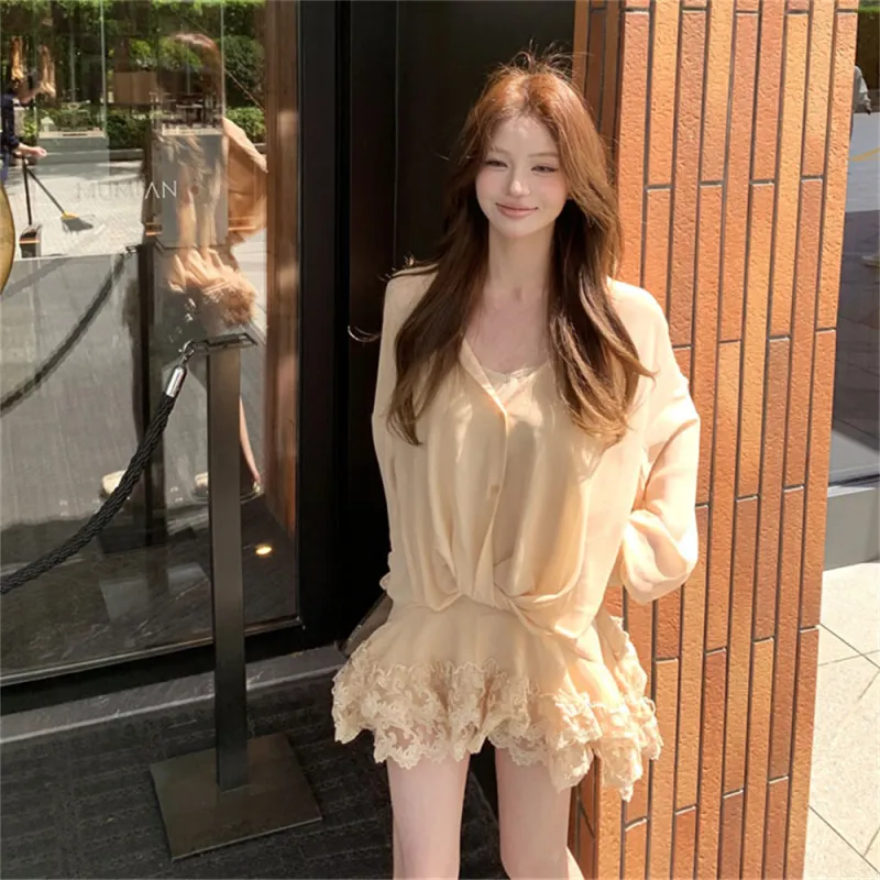 JECCI FIVE Two Piece Skirt Sets Women's Image Color-2