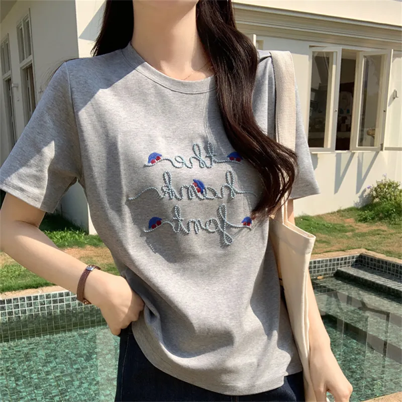 JECCI FIVE T Shirts Women's Gray-4