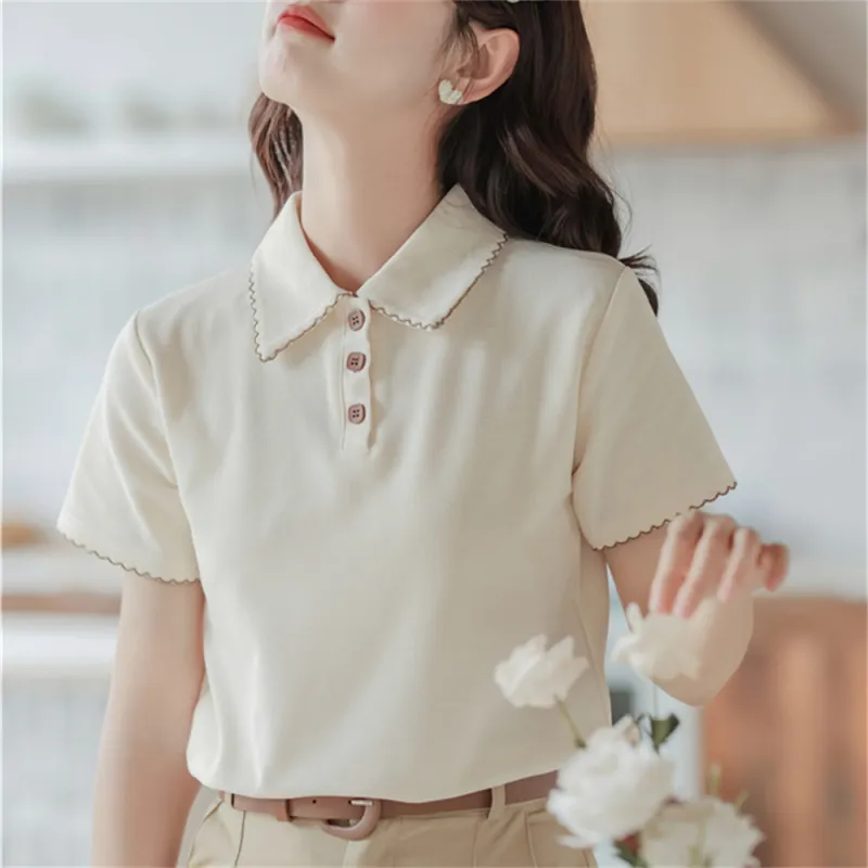 JECCI FIVE T Shirt Women's Apricot-5