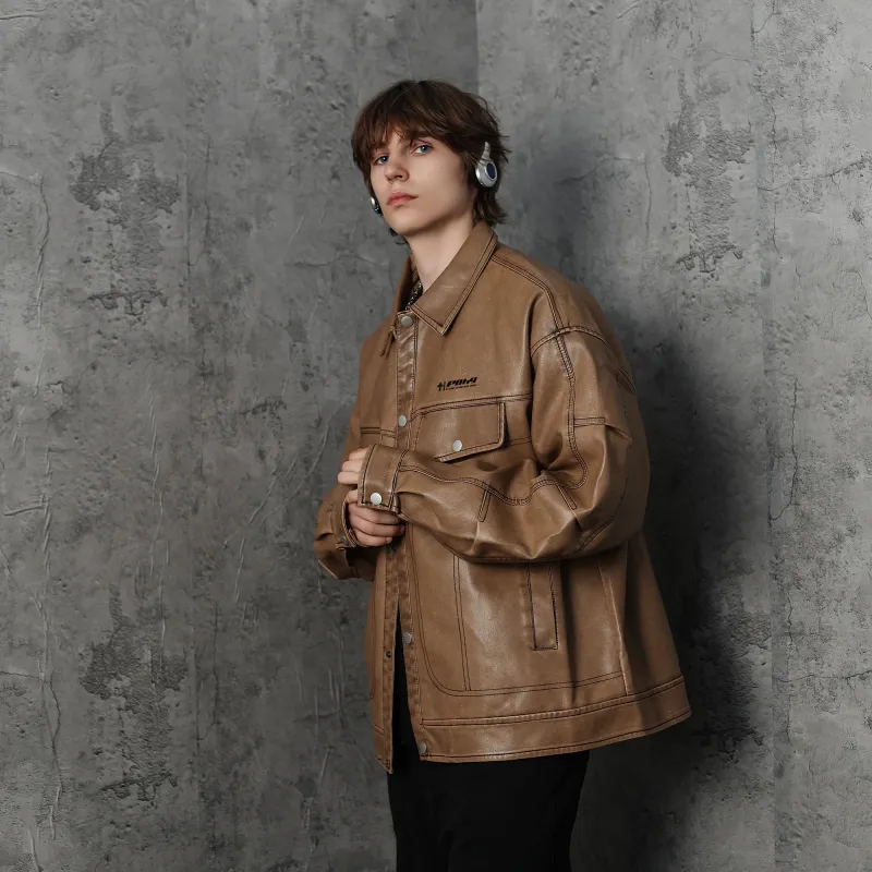 P8H9 Leather Jackets Unisex-2