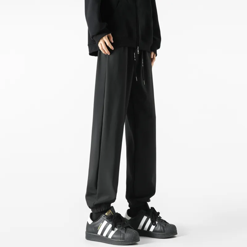 P8H9 Casual Pants Unisex Black-4