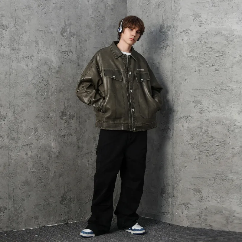 P8H9 Leather Jackets Unisex-9