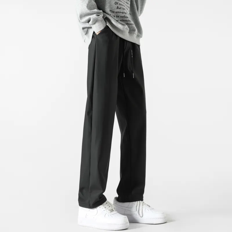 P8H9 Casual Pants Unisex Black-4