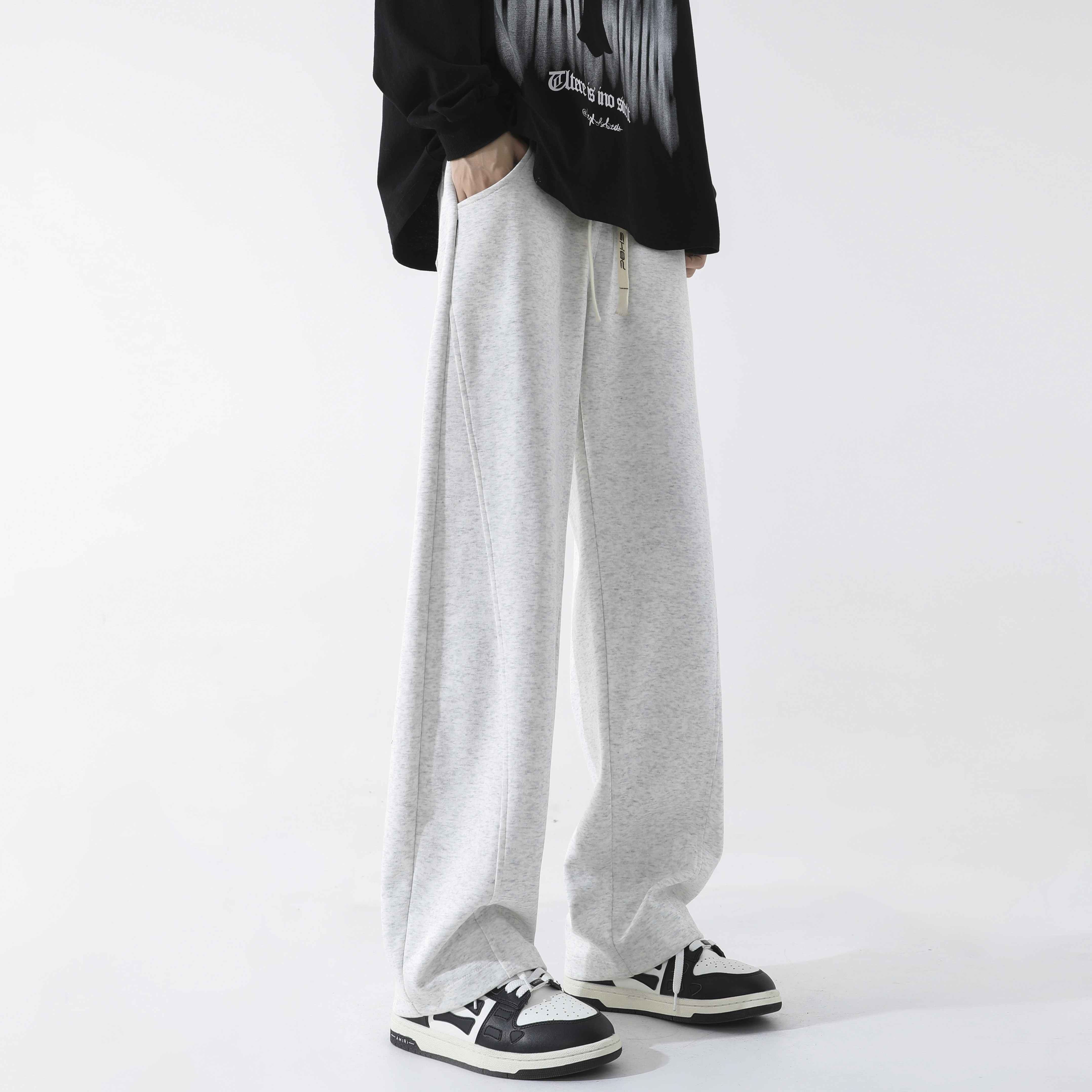 Sweatpants with long strings on sale