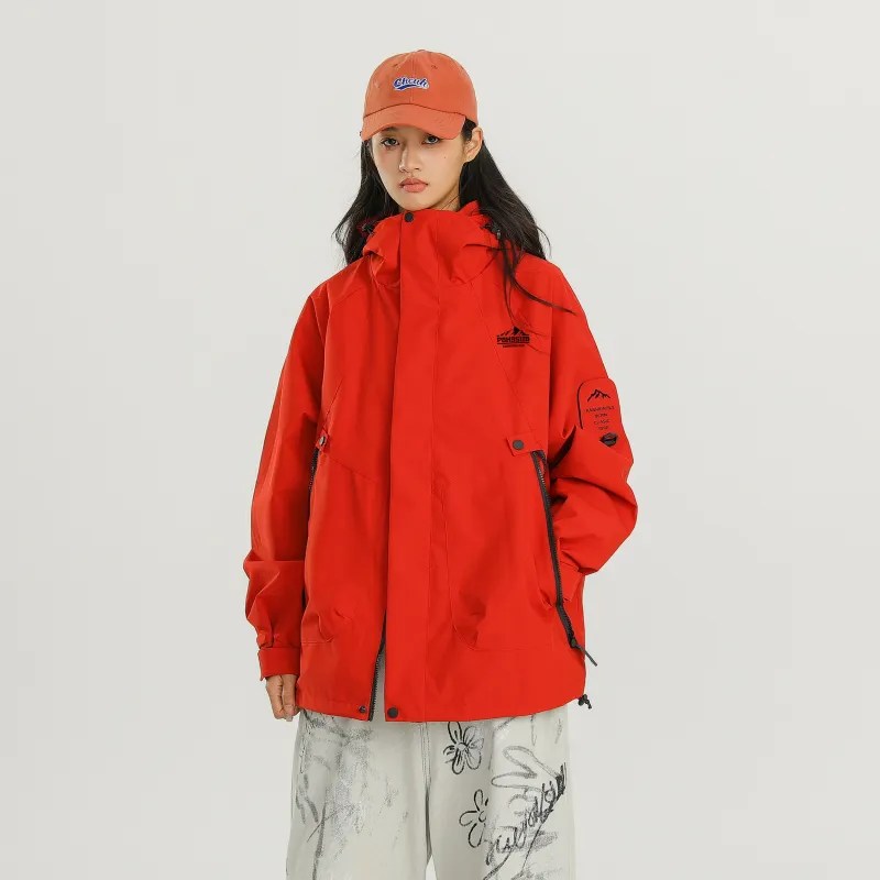 P8H9 Water Resistant Windproof Breathable Warm Lightweight Windbreaker Jacket Unisex-43