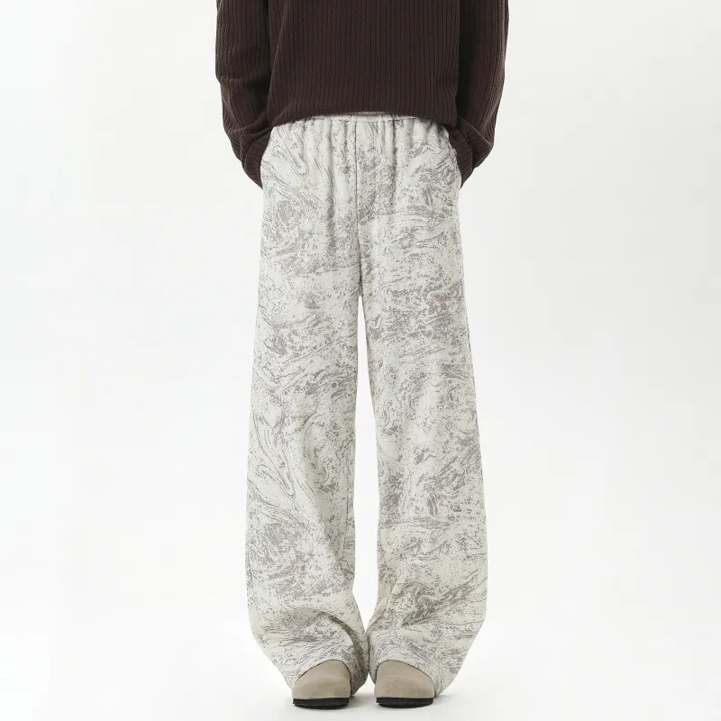 P8H9 Casual Pants Unisex Light Gray-5