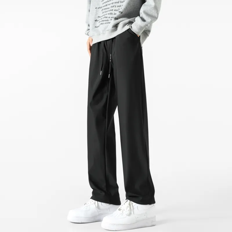 P8H9 Casual Pants Unisex Black-2
