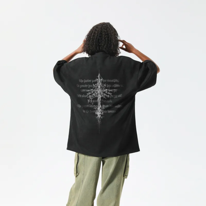P8H9 Suede Short Sleeved T Shirts Unisex-2
