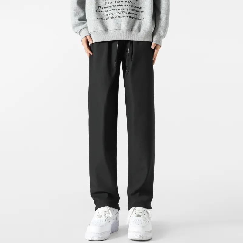 P8H9 Casual Pants Unisex Black-3