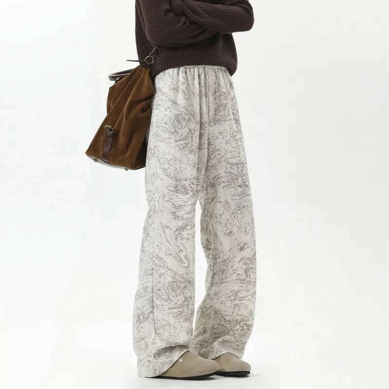 P8H9 Casual Pants Unisex Light Gray-6
