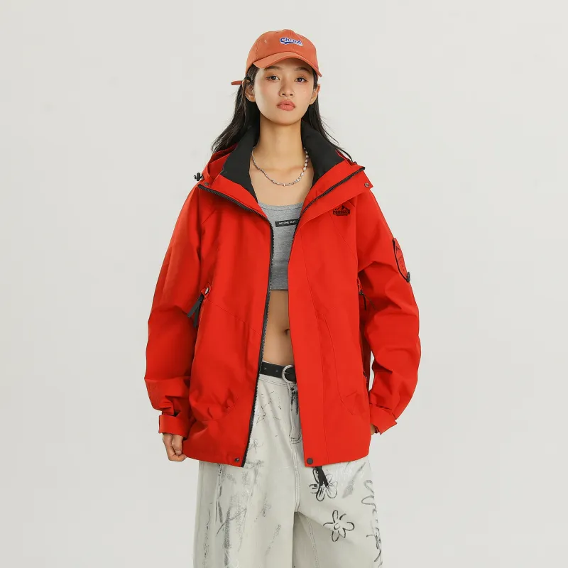 P8H9 Water Resistant Windproof Breathable Warm Lightweight Windbreaker Jacket Unisex-23
