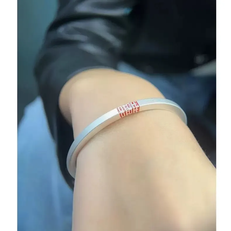Ice Heart Rain 999 Fine Silver Bangles Unisex-4