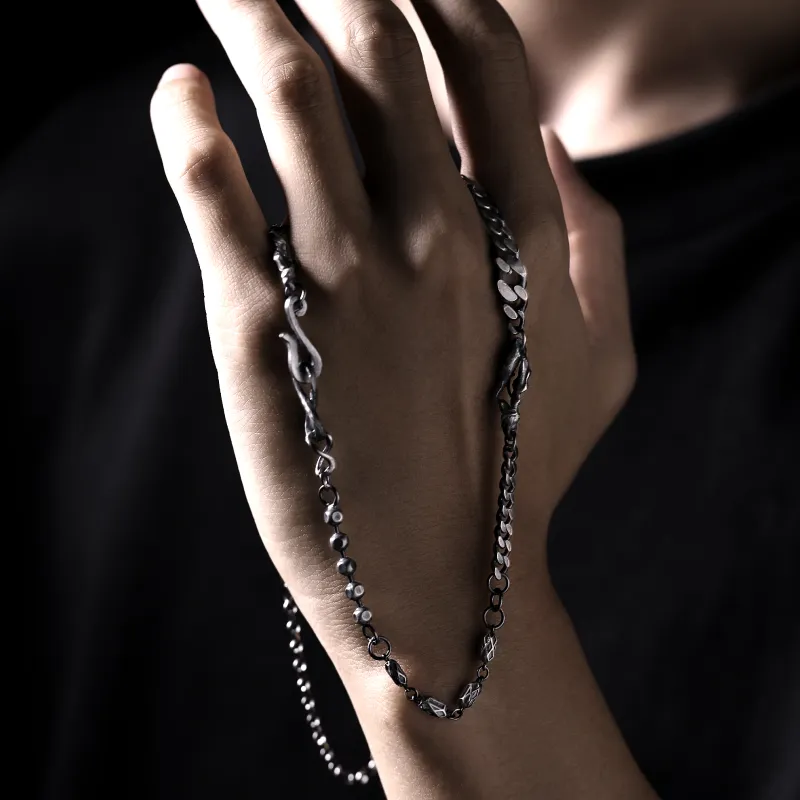 Silver Art Sterling Silver Necklaces Men's-5