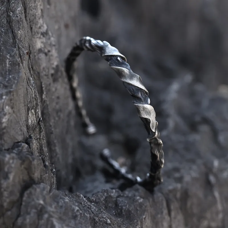 Silver Art 999 Fine Silver Bangles Men's-3