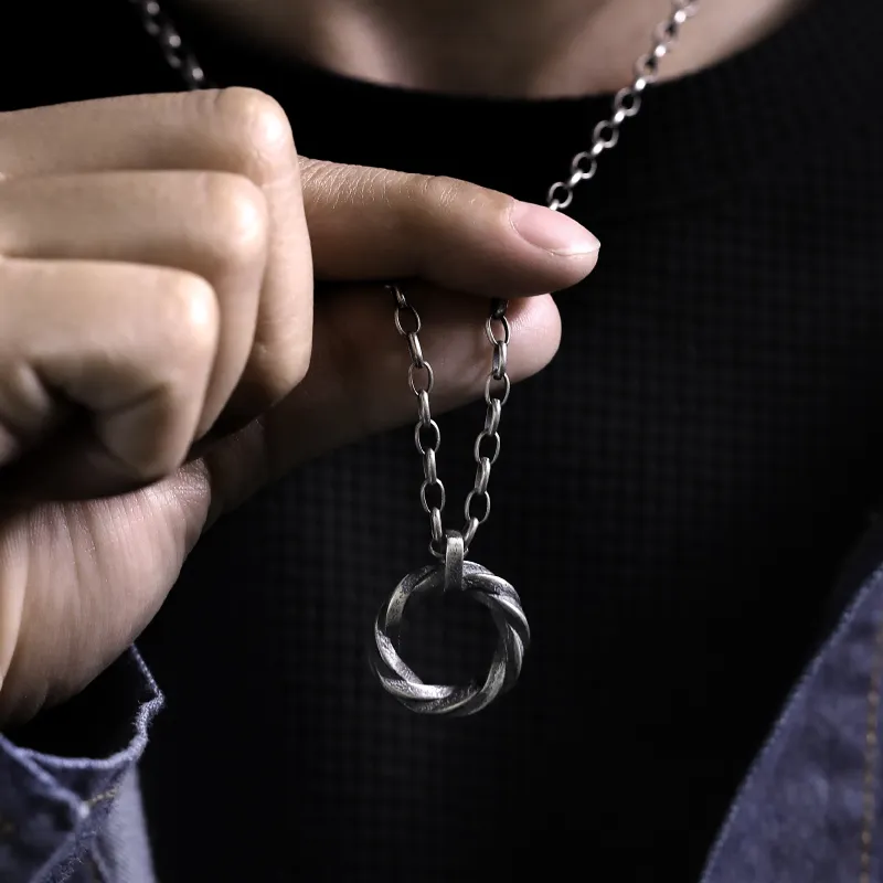 Silver Art 999 Fine Silver Necklaces Men's-2