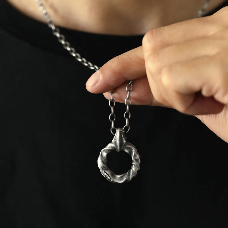 Silver Art Silver 999 Sterling Silver Necklaces Men's-3