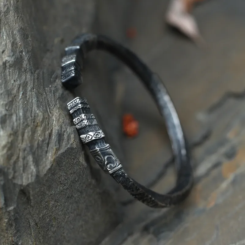 Silver Art 999 Fine Silver Sterling Silver Bracelets Men's-1