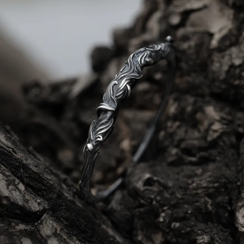 Silver Art S999 Silver Sterling Silver Bracelets Men's-1