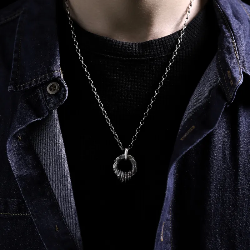 Silver Art Sterling Silver 999 Necklaces Men's-4