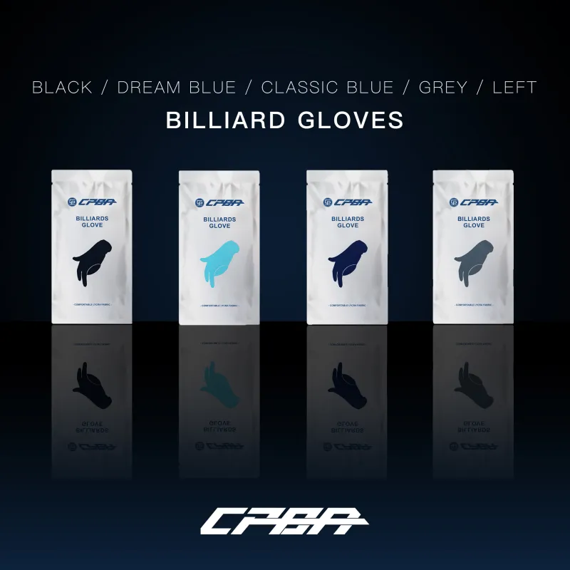 CPBA Billiards Three Finger Gloves Left Hand Single, Fingerless, Lycra Fabric M/L/XL Unisex-7