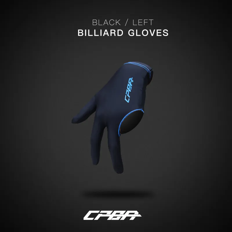 CPBA Billiards Three Finger Gloves Left Hand Single, Fingerless, Lycra Fabric M/L/XL Unisex-3