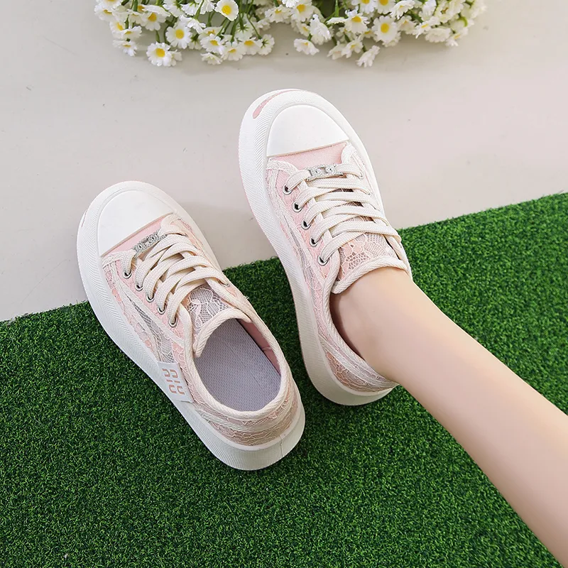 BANWEIDIYA Lightweight Breathable Height Increasing Low Top Skateboard Shoes Women's-6