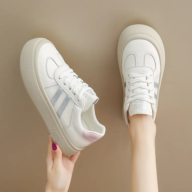 BANWEIDIYA Slip Resistant Cushioning Abrasion Resistant Low Top Skateboard Shoes Women's-4