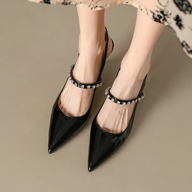 BANWEIDIYA Slim Heel High Heels Women's-12