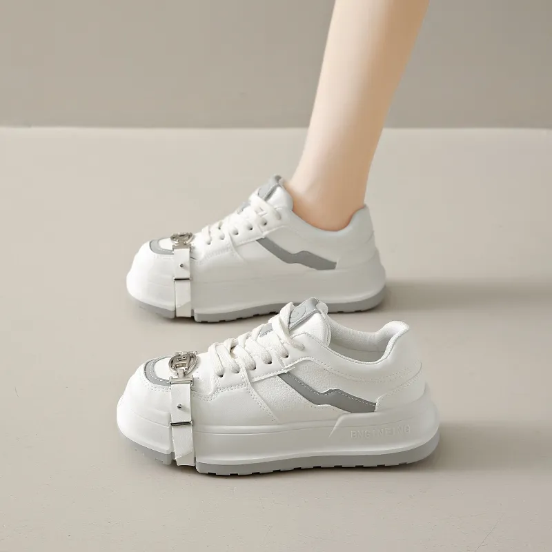 BANWEIDIYA Anti Slip And Wear Resistant Height Increasing Low Top Skateboard Shoes Women's-7
