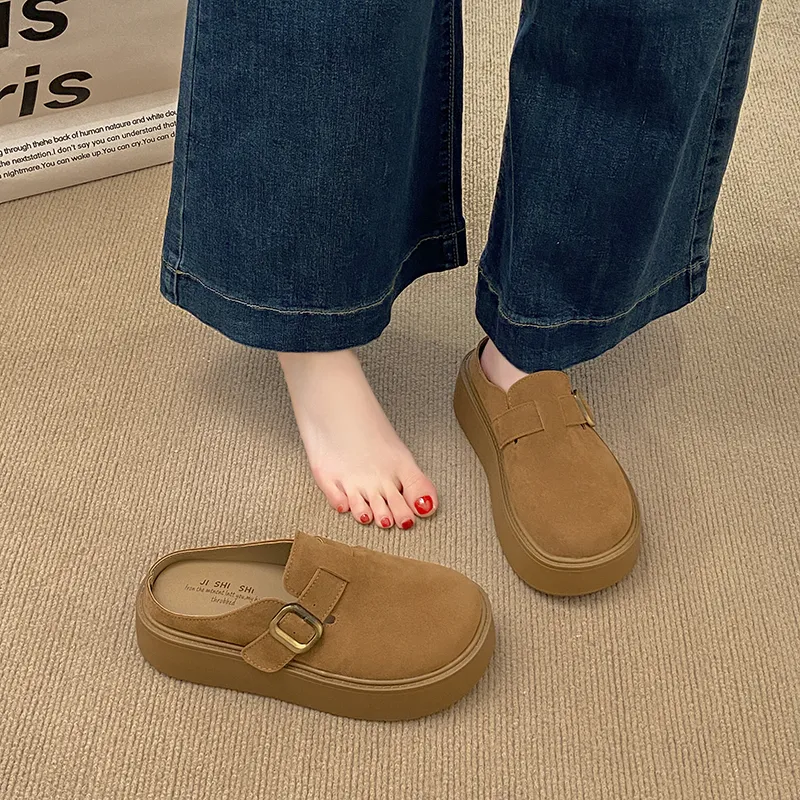 BANWEIDIYA Abrasion Resistant Slip Resistant Wrap toe Slippers Women's-6