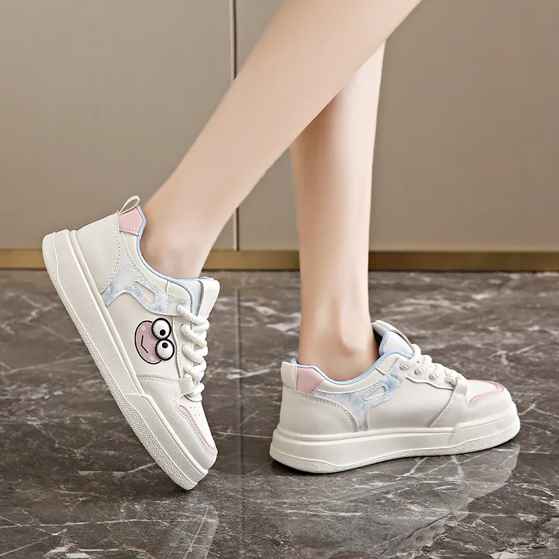 BANWEIDIYA Anti Slip Wear Resistant Low Top Skateboard Shoes Women's-1