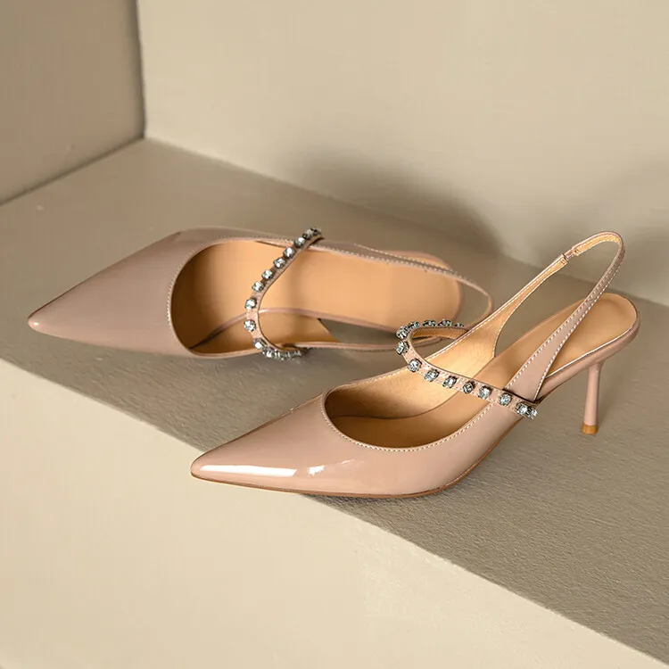 BANWEIDIYA Slim Heel High Heels Women's-6