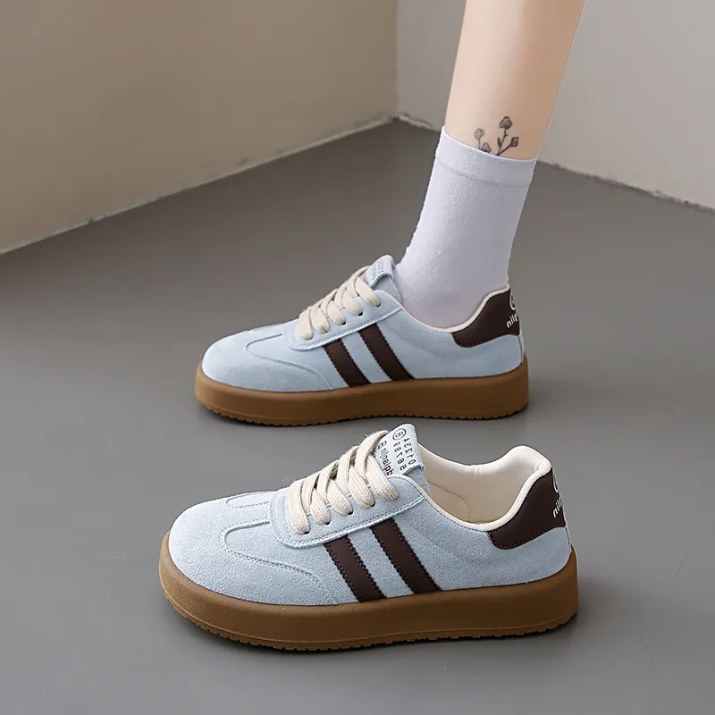 BANWEIDIYA Anti Slip And Wear Resistant Balance Height Increasing Low Top Skateboard Shoes Women's-10