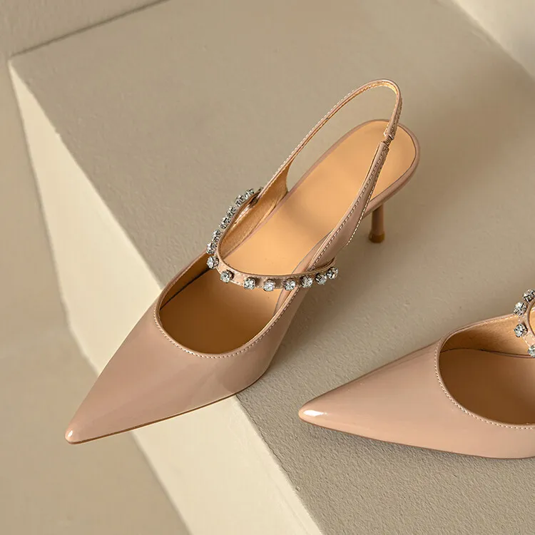 BANWEIDIYA Slim Heel High Heels Women's-5