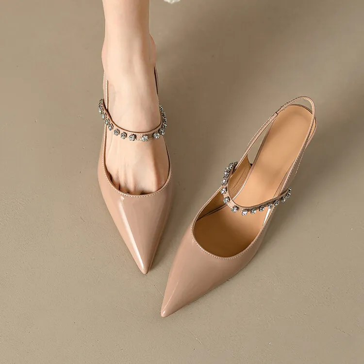 BANWEIDIYA Slim Heel High Heels Women's-4
