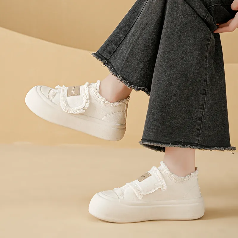BANWEIDIYA Anti Slip And Wear Resistant Height Increasing Low Top Skateboard Shoes Women's-7
