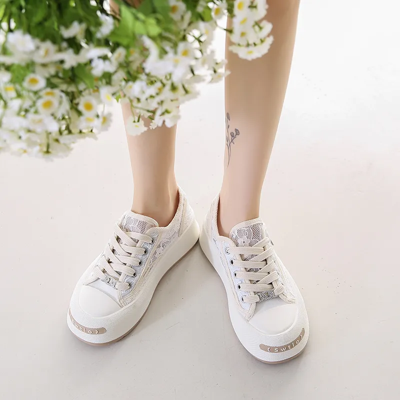 BANWEIDIYA Lightweight Breathable Height Increasing Low Top Skateboard Shoes Women's-10