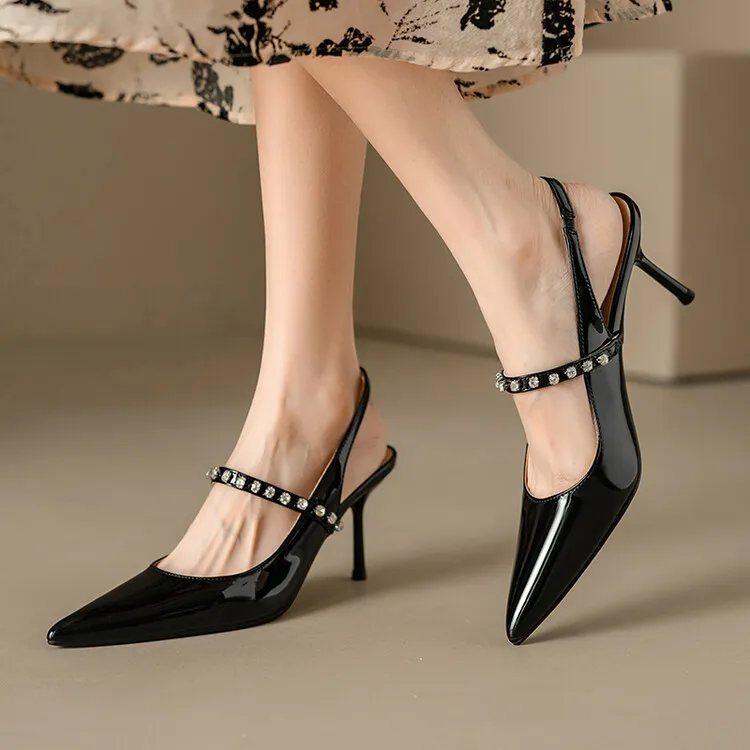 BANWEIDIYA Slim Heel High Heels Women's-11