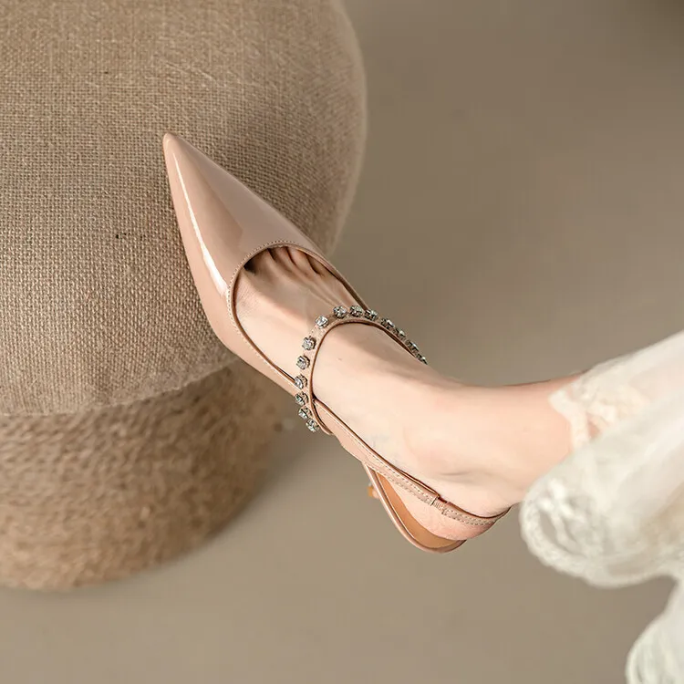 BANWEIDIYA Slim Heel High Heels Women's-3