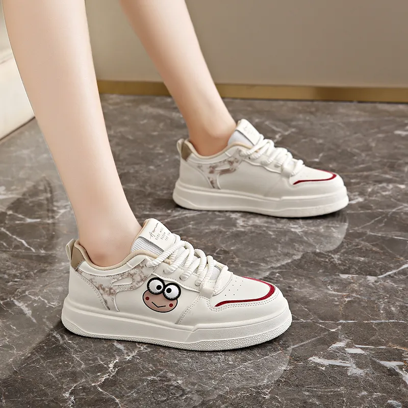 BANWEIDIYA Anti Slip Wear Resistant Low Top Skateboard Shoes Women's-5