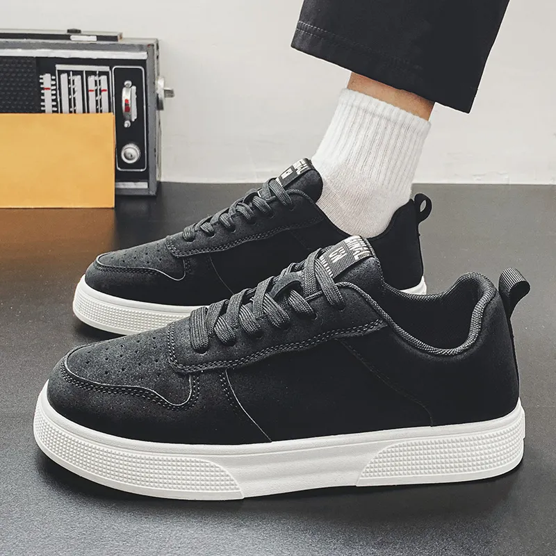 SOURCE Non slip Lightweight Low Top Skateboard Shoes Men's-4