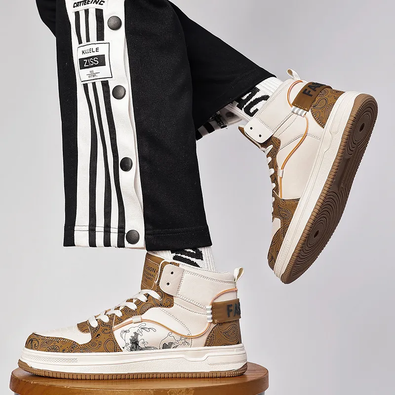 SOURCE Coverage Impact Resistance Support High Top Skateboard Shoes Men's-4