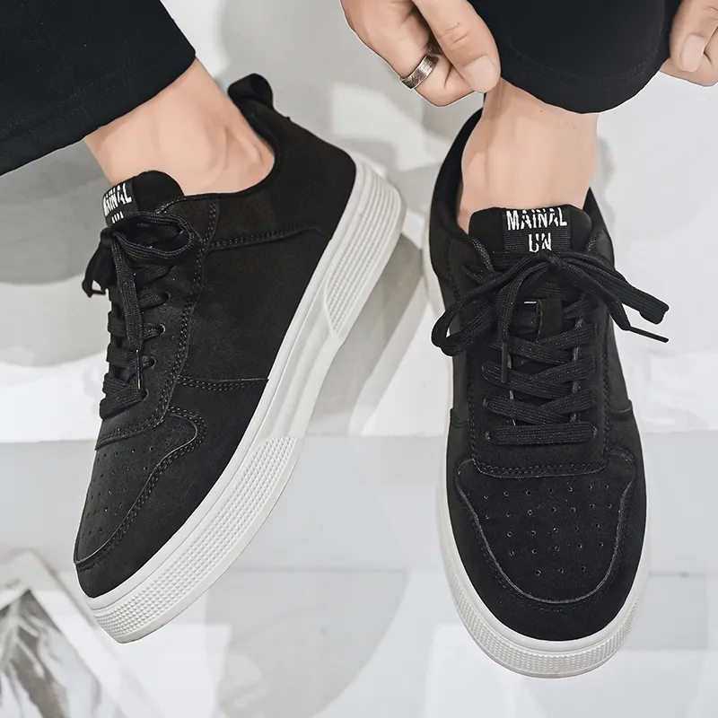 SOURCE Non slip Lightweight Low Top Skateboard Shoes Men's-3